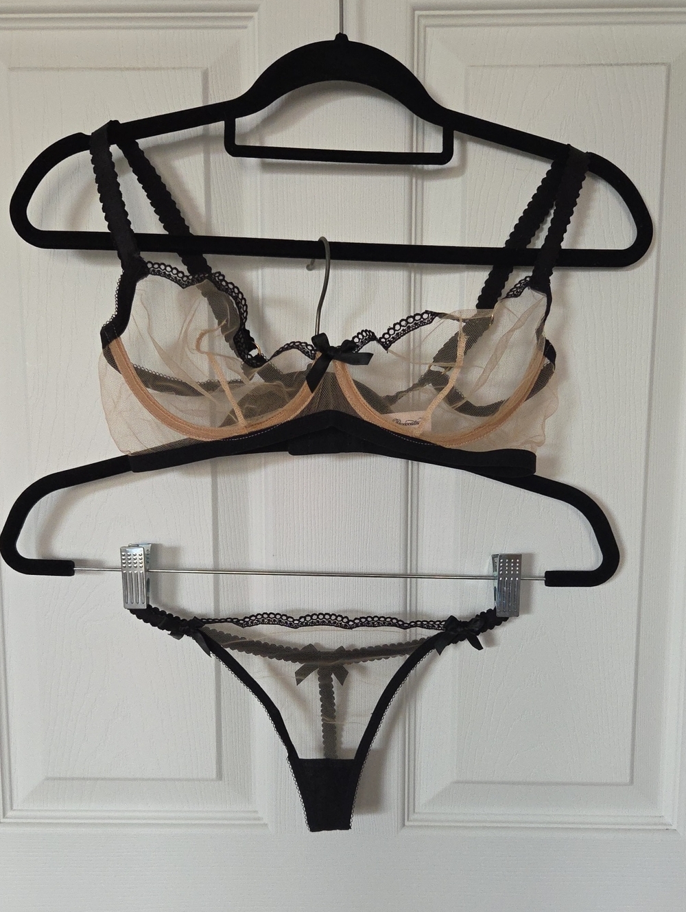 AGENT PROVOCATEUR 34D Kay Bra and Size 2 Thong Set